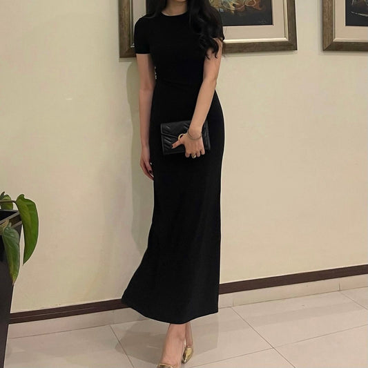 Half Sleeve Full Length Dress