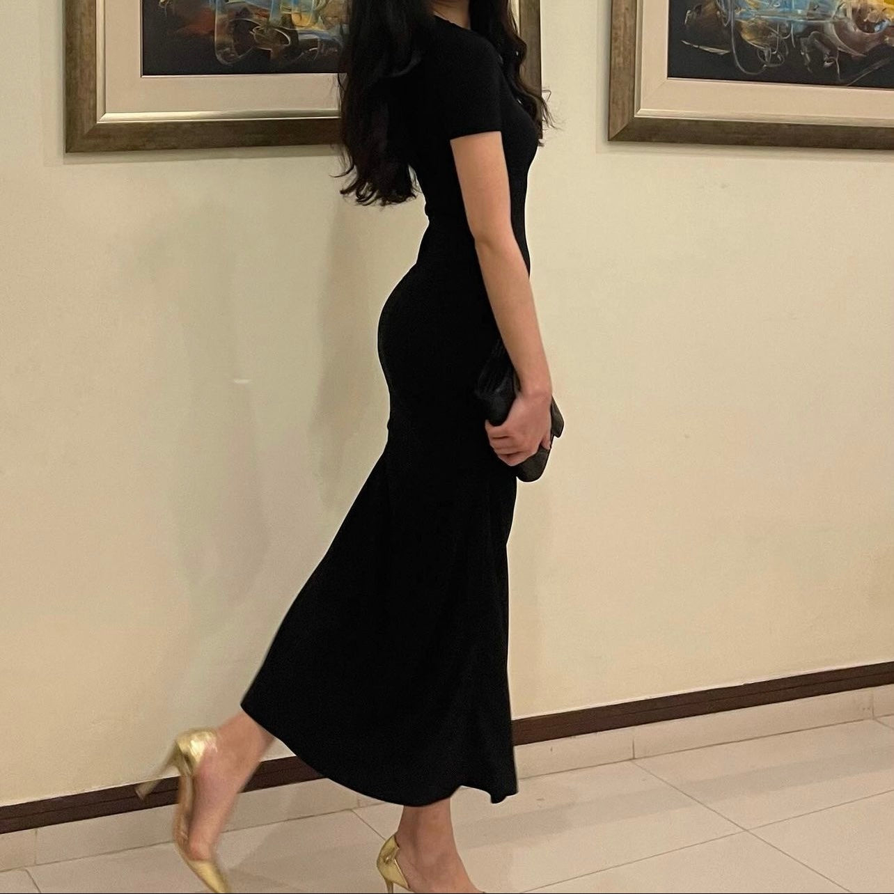 Half Sleeve Full Length Dress