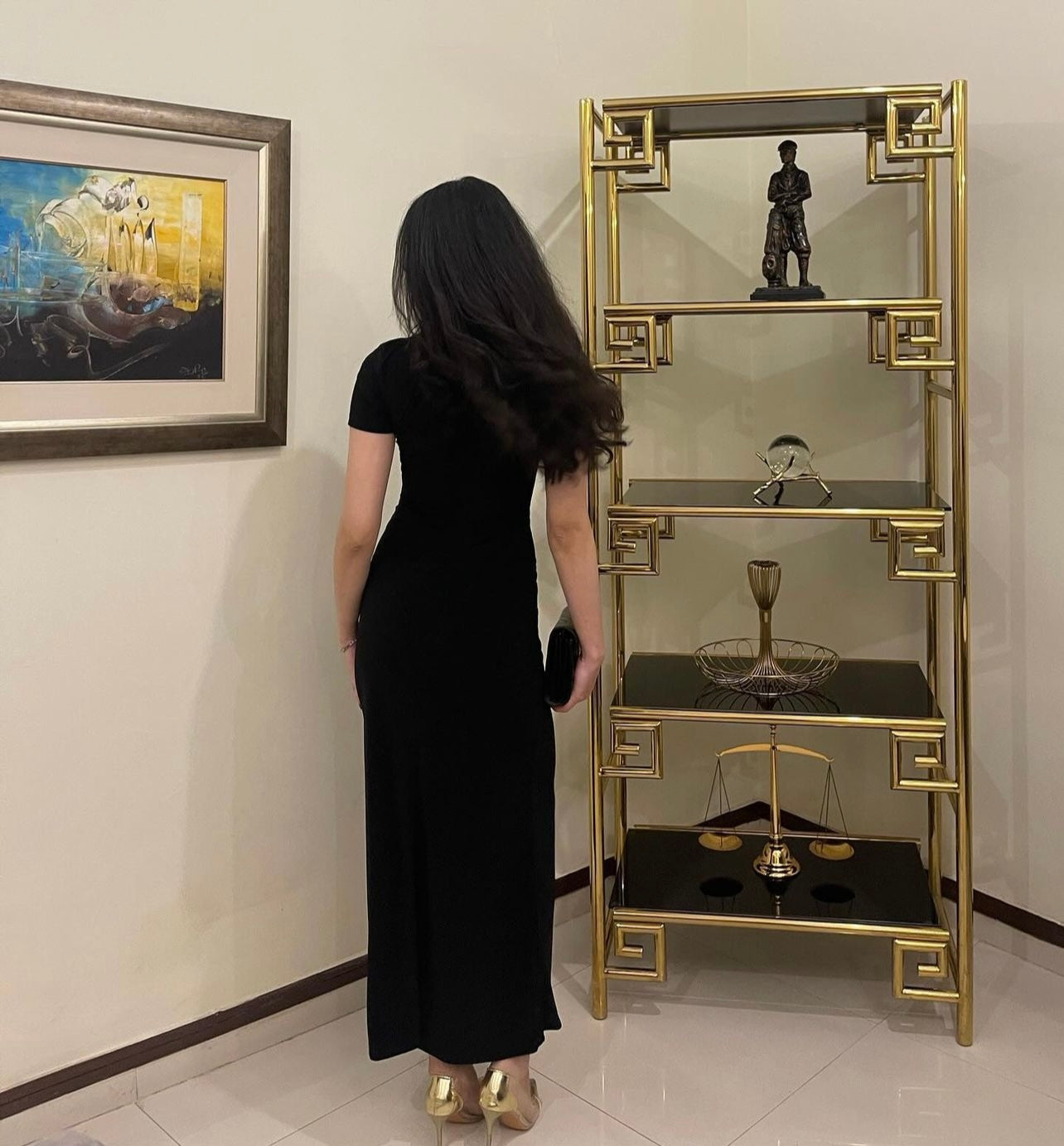 Half Sleeve Full Length Dress