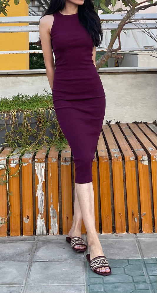 Plum Bodycon Dress