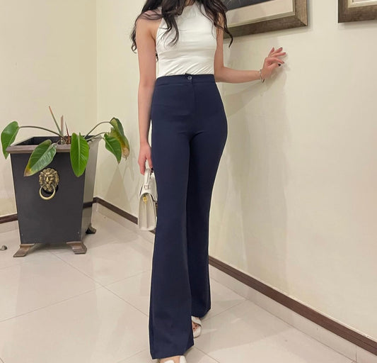 Blue Flare Pants