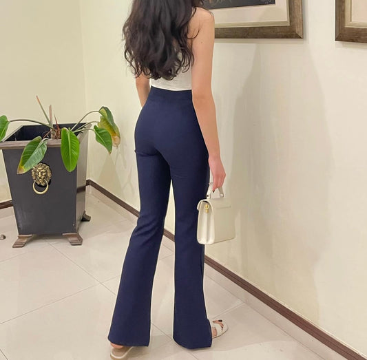 Blue Flare Pants